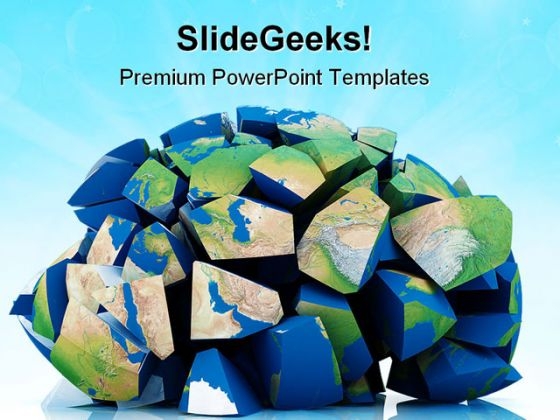 Global Destruction Earth PowerPoint Templates And PowerPoint Backgrounds 0411