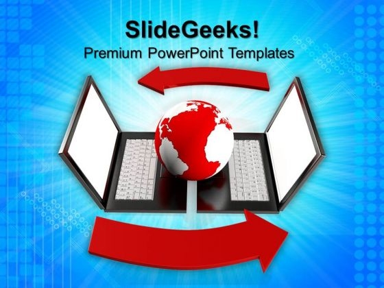 Global Network The Internet Communication PowerPoint Templates And PowerPoint Themes 0812