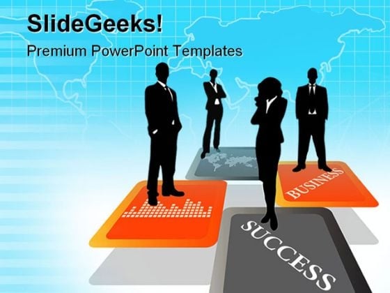 Global Team01 Business PowerPoint Templates And PowerPoint Backgrounds 0711