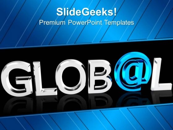 Global With At Symbol Marketing PowerPoint Templates Ppt Backgrounds For Slides 0213 Global With At Symbol Marketing PowerPoint Templates Ppt Backgrounds For Slides 0213