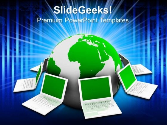 Globe And Laptop Internet PowerPoint Templates And PowerPoint Themes 0812 Globe And Laptop Internet PowerPoint Templates And PowerPoint Themes 0812