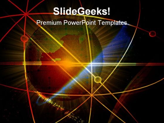Globe Earth Abstract PowerPoint Template 0810 Globe Earth Abstract PowerPoint Template 0810