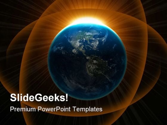 Globe Earth PowerPoint Template 0510