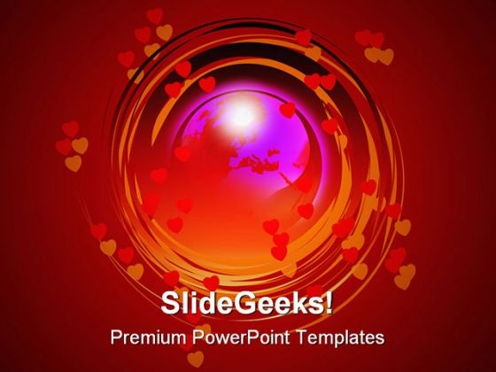 Globe Help PowerPoint Template 0810 Globe Help PowerPoint Template 0810