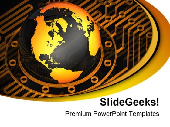 Globe Protrude Technology PowerPoint Themes And PowerPoint Slides 0311 Globe Protrude Technology PowerPoint Themes And PowerPoint Slides 0311