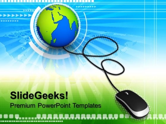 Globe With Computer Mouse PowerPoint Templates And PowerPoint Themes 0712 Globe With Computer Mouse PowerPoint Templates And PowerPoint Themes 0712