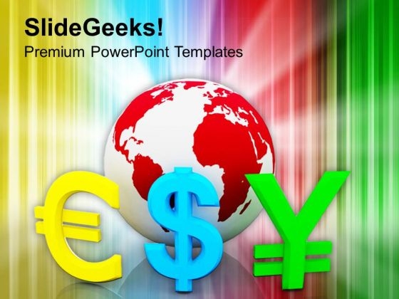 Globe With Currency Symbols Finance PowerPoint Templates Ppt Backgrounds For Slides 1212 Globe With Currency Symbols Finance PowerPoint Templates Ppt Backgrounds For Slides 1212