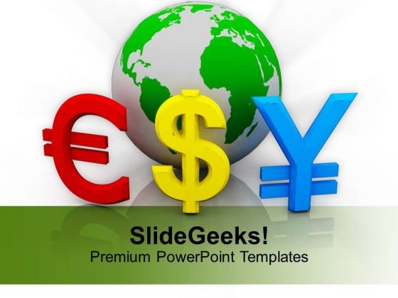 Globe With Euro Dollar Currency Symbols Finance PowerPoint Templates Ppt Backgrounds For Slides 0113 Globe With Euro Dollar Currency Symbols Finance PowerPoint Templates Ppt Backgrounds For Slides 0113