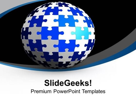 Globe World Puzzle Theme PowerPoint Templates Ppt Backgrounds For Slides 0713 Globe World Puzzle Theme PowerPoint Templates Ppt Backgrounds For Slides 0713