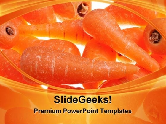 glowing_carrots_background_food_powerpoint_templates_and_powerpoint_backgrounds_0311_title