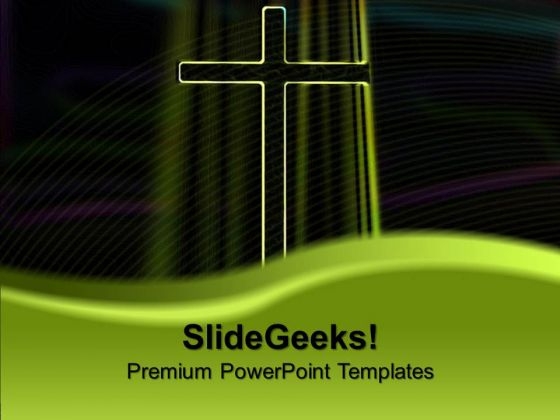 Glowing Cross Church PowerPoint Templates And PowerPoint Themes 0712 Glowing Cross Church PowerPoint Templates And PowerPoint Themes 0712