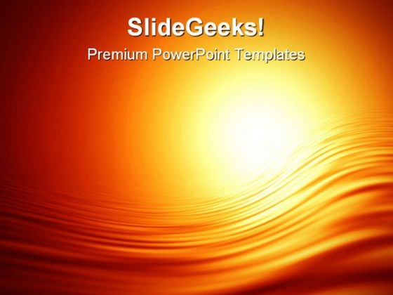 Glowing Sunset Abstract PowerPoint Templates And PowerPoint Backgrounds 0611