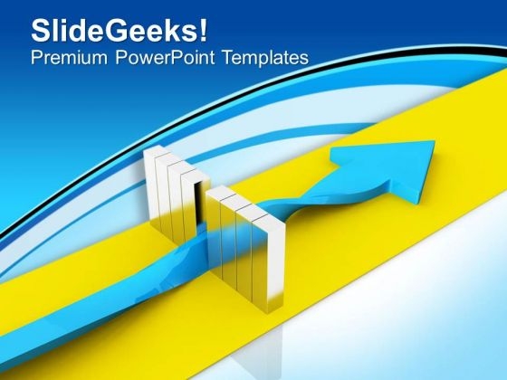 Go Beyond Barrier Concept PowerPoint Templates Ppt Backgrounds For Slides 0413 Go Beyond Barrier Concept PowerPoint Templates Ppt Backgrounds For Slides 0413