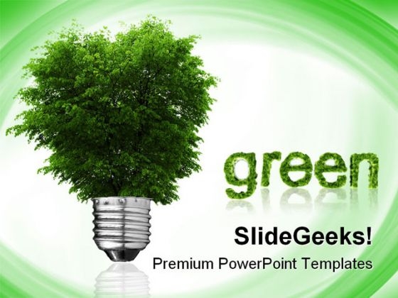Go Green Environment PowerPoint Templates And PowerPoint Backgrounds 0811
