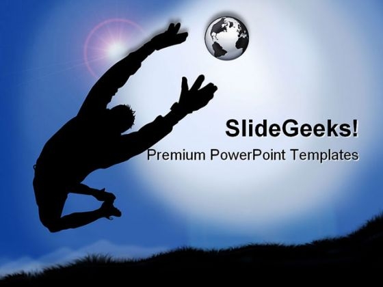 Goal Keeper Sports PowerPoint Templates And PowerPoint Backgrounds 0611 Goal Keeper Sports PowerPoint Templates And PowerPoint Backgrounds 0611