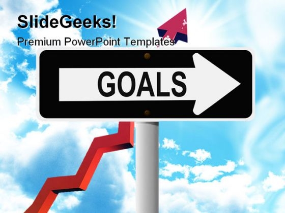 Goals Signpost Metaphor PowerPoint Themes And PowerPoint Slides 0711 Goals Signpost Metaphor PowerPoint Themes And PowerPoint Slides 0711