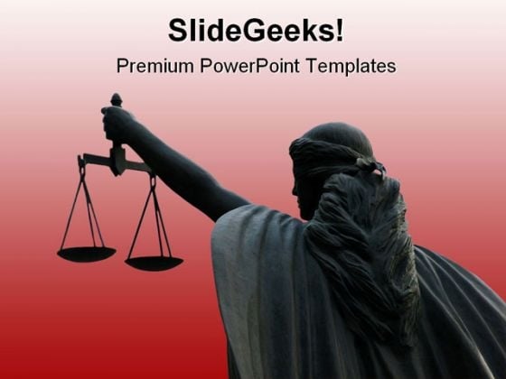 Goddess Of Justice On Maroon Law PowerPoint Template 1110 Goddess Of Justice On Maroon Law PowerPoint Template 1110