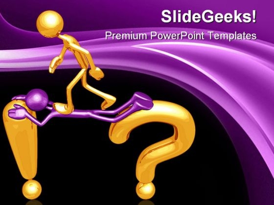 Gold Guy Question Concept Metaphor PowerPoint Templates And PowerPoint Backgrounds 0311 Gold Guy Question Concept Metaphor PowerPoint Templates And PowerPoint Backgrounds 0311