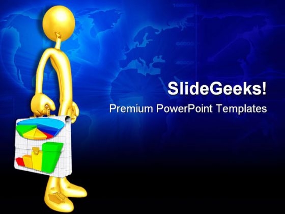blue and gold powerpoint template