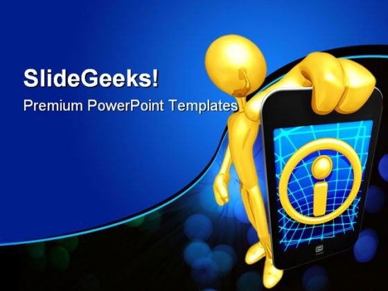 Gold Guy With Touch Screen Technology PowerPoint Templates And PowerPoint Backgrounds 0311 Gold Guy With Touch Screen Technology PowerPoint Templates And PowerPoint Backgrounds 0311