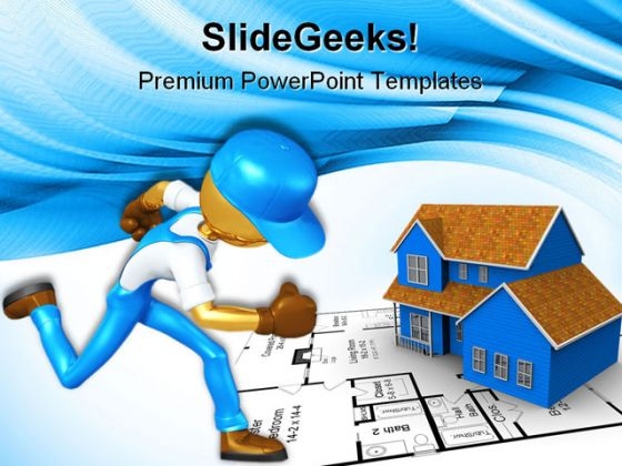 Gold Guy Worker Running Construction PowerPoint Templates And PowerPoint Backgrounds 0611 Gold Guy Worker Running Construction PowerPoint Templates And PowerPoint Backgrounds 0611