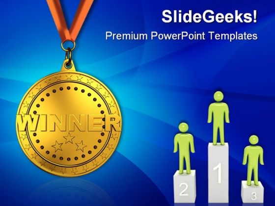 Gold Medal Sports PowerPoint Templates And PowerPoint Backgrounds 0611 Gold Medal Sports PowerPoint Templates And PowerPoint Backgrounds 0611