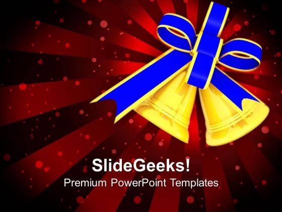 Golden Bell Christmas Holidays PowerPoint Templates Ppt Backgrounds For Slides 1212 Golden Bell Christmas Holidays PowerPoint Templates Ppt Backgrounds For Slides 1212