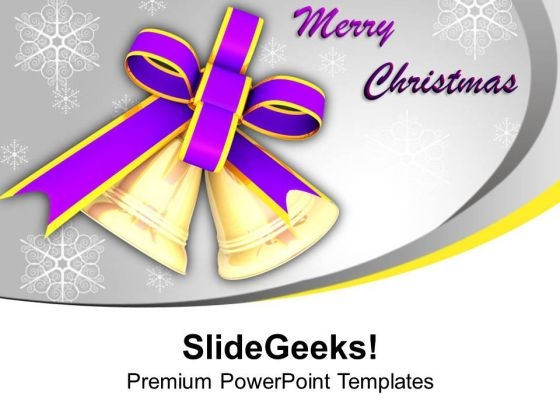Golden Christmas Bells For Celebration PowerPoint Templates Ppt Backgrounds For Slides 0513 Golden Christmas Bells For Celebration PowerPoint Templates Ppt Backgrounds For Slides 0513