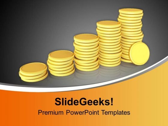 Golden Coins Arranged As Bar Graph PowerPoint Templates Ppt Backgrounds For Slides 0213 Golden Coins Arranged As Bar Graph PowerPoint Templates Ppt Backgrounds For Slides 0213
