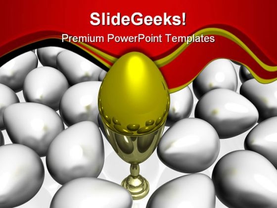 Golden Egg Leadership Concept PowerPoint Templates And PowerPoint Backgrounds 0611