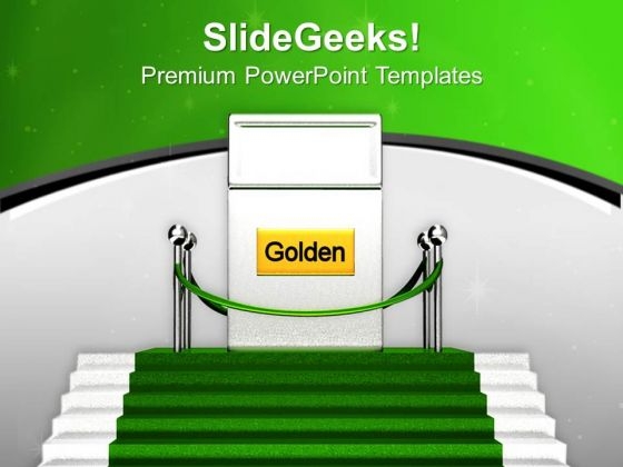 Golden Gate On Green Carpet Success PowerPoint Templates Ppt Backgrounds For Slides 0313 Golden Gate On Green Carpet Success PowerPoint Templates Ppt Backgrounds For Slides 0313