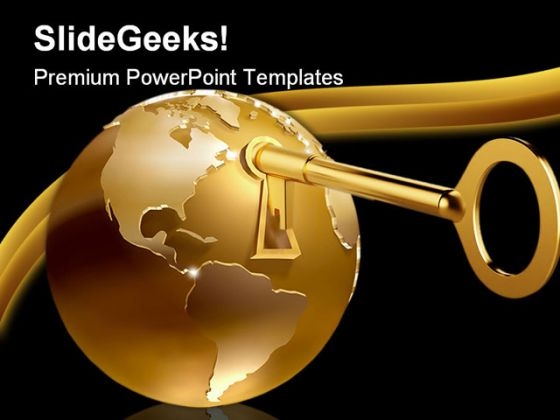 Golden Globe With Key Hole Security PowerPoint Templates And PowerPoint Backgrounds 0311 Golden Globe With Key Hole Security PowerPoint Templates And PowerPoint Backgrounds 0311