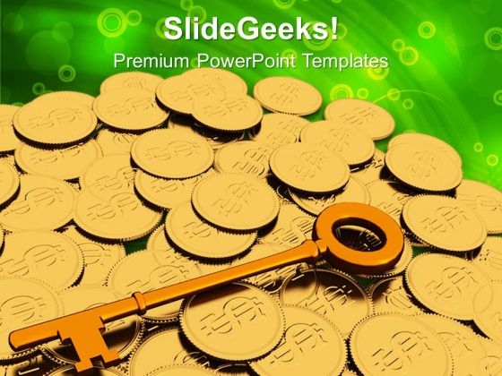 Golden Key And Coins Finance PowerPoint Templates Ppt Backgrounds For Slides 0113 Golden Key And Coins Finance PowerPoint Templates Ppt Backgrounds For Slides 0113