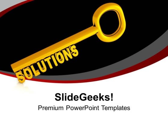 Golden Key With Word Solutions PowerPoint Templates Ppt Backgrounds For Slides 0213 Golden Key With Word Solutions PowerPoint Templates Ppt Backgrounds For Slides 0213