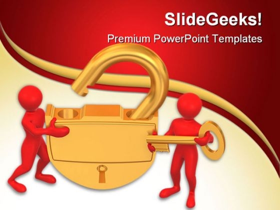 Golden Lock With Key Security PowerPoint Templates And PowerPoint Backgrounds 0211 Golden Lock With Key Security PowerPoint Templates And PowerPoint Backgrounds 0211