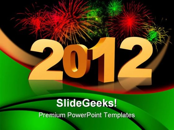 Golden New Year Festival PowerPoint Templates And PowerPoint Backgrounds 1011