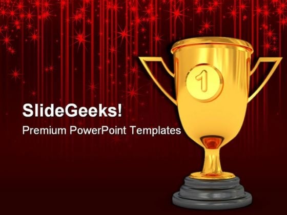 Golden Trophy Sports PowerPoint Templates And PowerPoint Backgrounds 0611 Golden Trophy Sports PowerPoint Templates And PowerPoint Backgrounds 0611