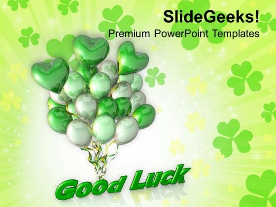 Good Luck With Patrick Balloons PowerPoint Templates Ppt Backgrounds For Slides 0313 Good Luck With Patrick Balloons PowerPoint Templates Ppt Backgrounds For Slides 0313