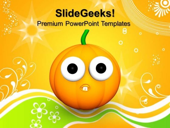 Goofy Scared Halloween Pumpkin Festival PowerPoint Templates And PowerPoint Themes 0812 Goofy Scared Halloween Pumpkin Festival PowerPoint Templates And PowerPoint Themes 0812
