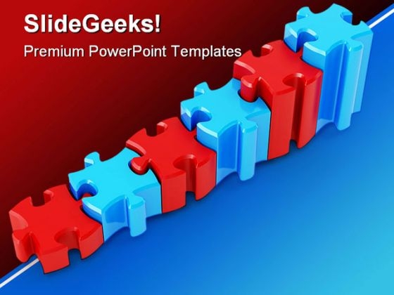 Graph And Puzzle Growth Business PowerPoint Backgrounds And Templates 0111 Graph And Puzzle Growth Business PowerPoint Backgrounds And Templates 0111