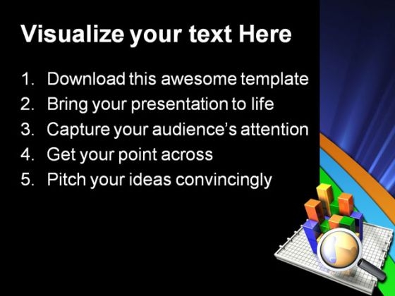 Graph Business PowerPoint Template 0510 designed informative