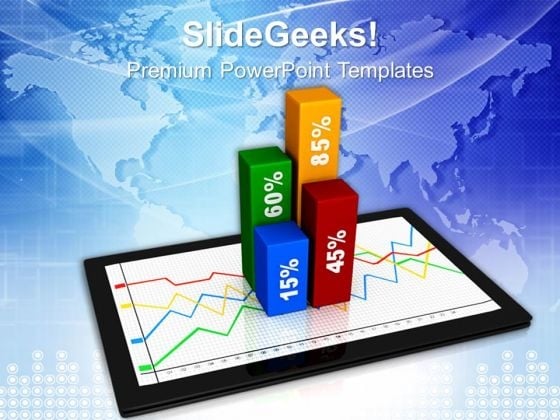 Graph On Ipad Business Growth PowerPoint Templates And PowerPoint Themes 1012 Graph On Ipad Business Growth PowerPoint Templates And PowerPoint Themes 1012