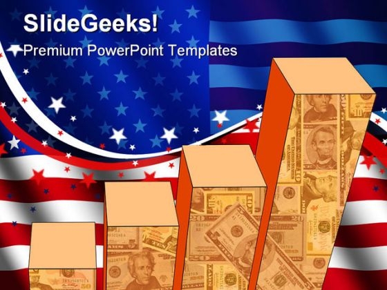Graph With America Flag Americana PowerPoint Themes And PowerPoint Slides 0711 Graph With America Flag Americana PowerPoint Themes And PowerPoint Slides 0711