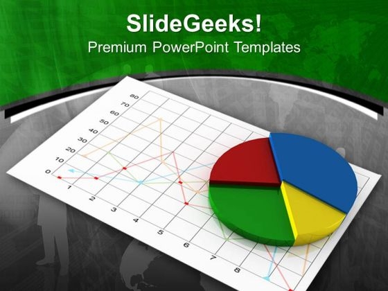 Graph With Pie Chart To Show Results Business PowerPoint Templates Ppt Backgrounds For Slides 0313 Graph With Pie Chart To Show Results Business PowerPoint Templates Ppt Backgrounds For Slides 0313