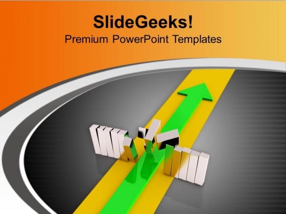 Green Arrow Passed The Barrier PowerPoint Templates Ppt Backgrounds For Slides 0713 Green Arrow Passed The Barrier PowerPoint Templates Ppt Backgrounds For Slides 0713
