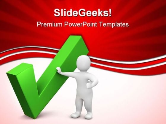 Green Check Business PowerPoint Templates And PowerPoint Backgrounds 0611 Green Check Business PowerPoint Templates And PowerPoint Backgrounds 0611