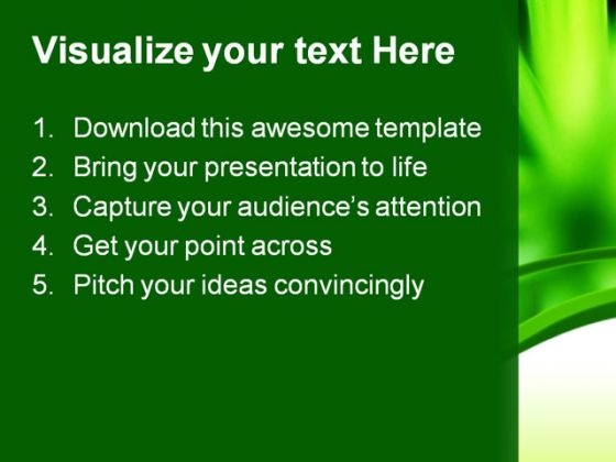 green energy abstract powerpoint templates and powerpoint backgrounds 0611 text