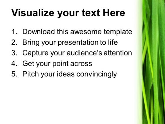 Green Grass Environment PowerPoint Templates And PowerPoint Themes 0512 ideas pre designed