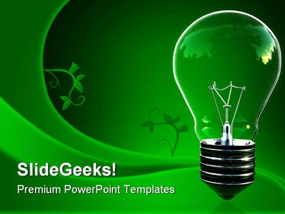 Green Light Eco Bulb Environment PowerPoint Themes And PowerPoint Slides 0511 Green Light Eco Bulb Environment PowerPoint Themes And PowerPoint Slides 0511