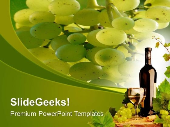 Green Vineyards Fresh Fruits PowerPoint Templates Ppt Backgrounds For Slides 0513 Green Vineyards Fresh Fruits PowerPoint Templates Ppt Backgrounds For Slides 0513